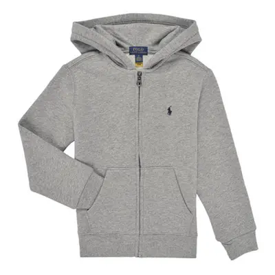 Polo Ralph Lauren FZ HOOD-TOPS-KNIT boys's Children's sweatshirt in Grey