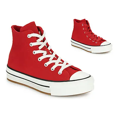 Converse CHUCK TAYLOR ALL STAR EVA LIFT girls's Children's Shoes (High-top Trainers) in Red