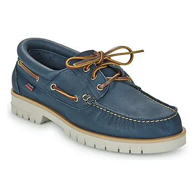 CallagHan TIM men's Boat Shoes in Blue