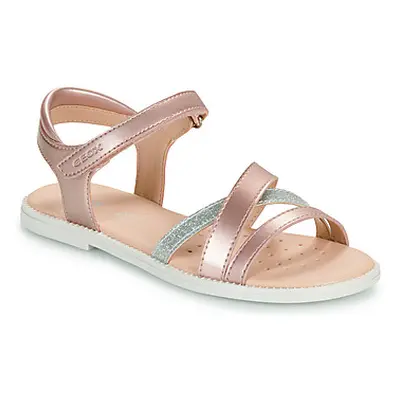 Geox J SANDAL KARLY GIRL girls's Children's Sandals in Pink