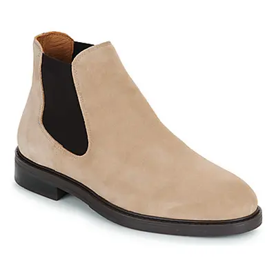 Selected SLHBLAKE SUEDE CHELSEA BOOT men's Mid Boots in Beige