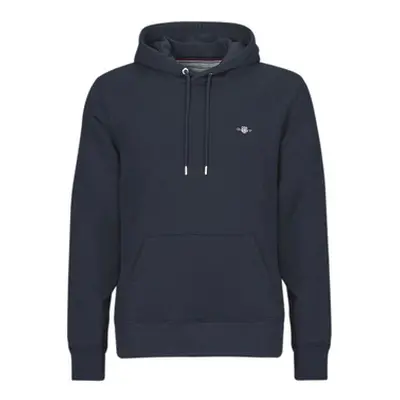 Gant REG SHIELD HOODIE men's Sweatshirt in Marine