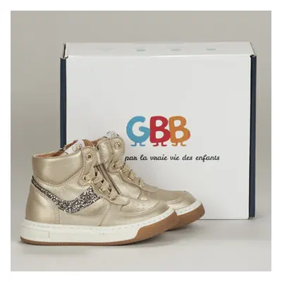 GBB AI341-18-C-ECH girls's Children's Shoes (High-top Trainers) in Gold