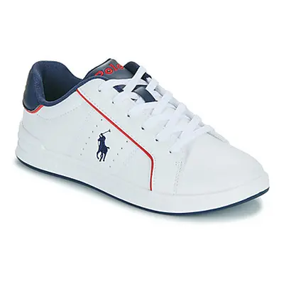 Polo Ralph Lauren HERITAGE COURT III boys's Children's Shoes (Trainers) in White