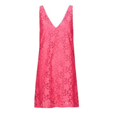 Desigual VEST_LACE women's Dress in Pink