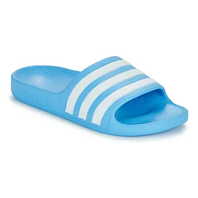 Adidas ADILETTE AQUA K girls's Children's Shoes (Trainers) in Blue