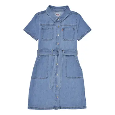 Levis ORGANIC UTILITY DRESS girls's Children's Jumpsuit in Blue