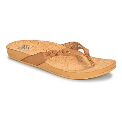 Reef CUSHION COURT TWIST women's Flip flops / Sandals (Shoes) in Brown