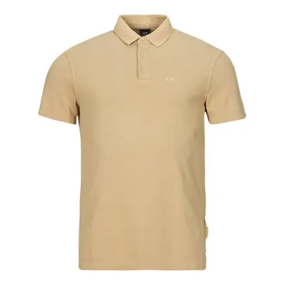 Armani Exchange 3DZFAB men's Polo shirt in Beige