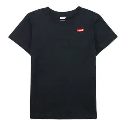 Levis BATWING CHEST HIT boys's Children's T shirt in Black