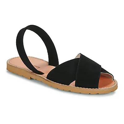 Minorquines AVARCA CALA women's Sandals in Black