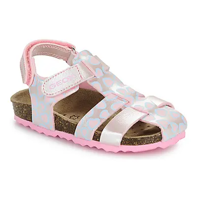 Geox B SANDAL CHALKI GIRL girls's Children's Sandals in Pink