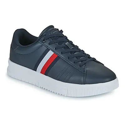 Tommy Hilfiger SUPERCUP LEATHER men's Shoes (Trainers) in Marine