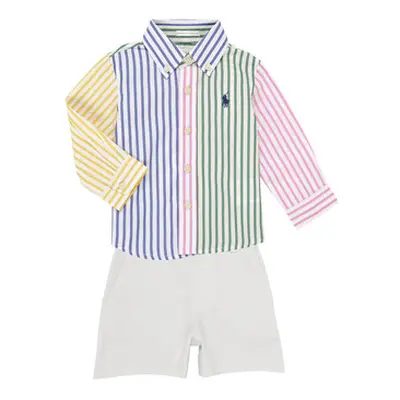 Polo Ralph Lauren LS BD FNSHRT-SETS-SHORT SET boys's Sets & Outfits in Multicolour