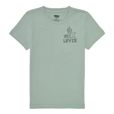 Levis CACTI CLUB TEE boys's Children's T shirt in Blue