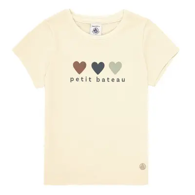 Petit Bateau MADISON girls's Children's T shirt in Yellow