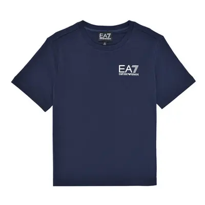 Emporio Armani EA7 TSHIRT 8NBT51 boys's Children's T shirt in Blue