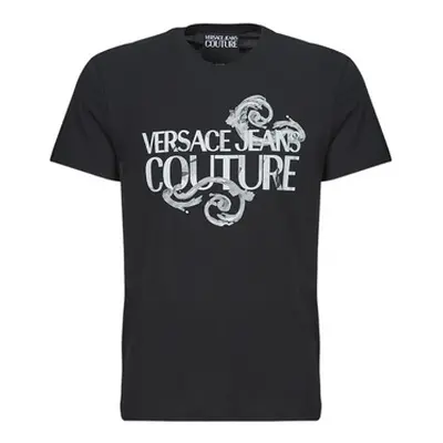 Versace Jeans Couture 76GAHG00 men's T shirt in Black