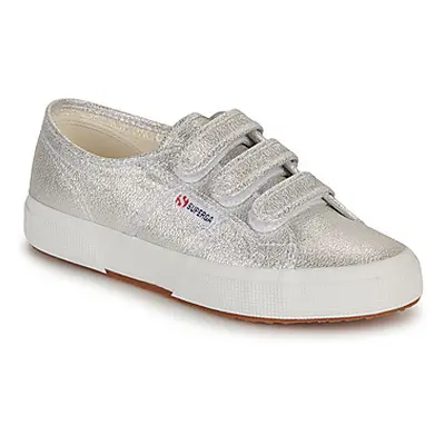 Superga 2750 LAME STRAP women's Shoes (Trainers) in Silver