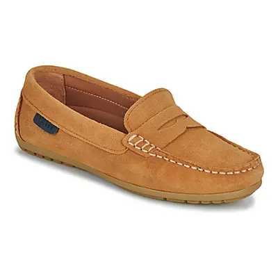 Pellet CADORNA women's Loafers / Casual Shoes in Yellow