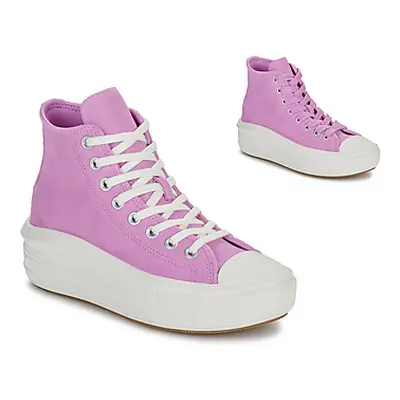 Converse CHUCK TAYLOR ALL STAR MOVE girls's Children's Shoes (High-top Trainers) in Purple