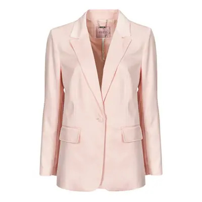 Guess REBECCA SATIN women's Jacket in Pink