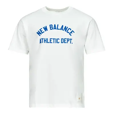 New Balance ATHLETICS DEPT TEE men's T shirt in White