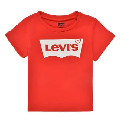 Levis BATWING TEE boys's Children's T shirt in Red