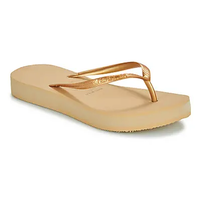 Havaianas FLATFORM women's Flip flops / Sandals (Shoes) in Beige