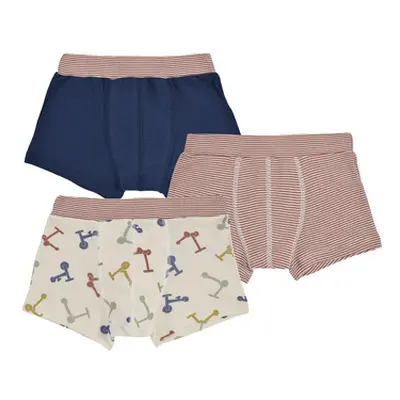 Petit Bateau A0AAD X3 boys's Boxer shorts in Multicolour