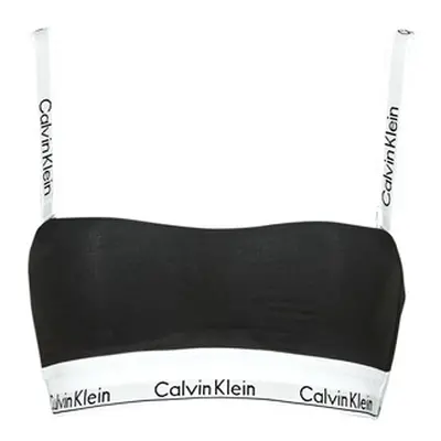 Calvin Klein Jeans LIGHTLY LINED BANDEAU women's Sports bras in Black