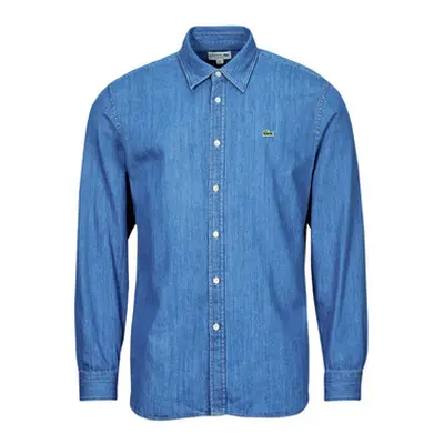 Lacoste CH0197 men's Long sleeved Shirt in Blue