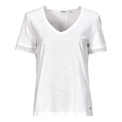 Desigual TS_DAMASCO women's T shirt in White