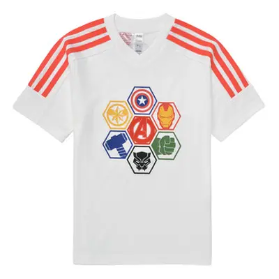 Adidas LK MARVEL AVENGERS T boys's Children's T shirt in White