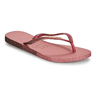 Havaianas SLIM SPARKLE II women's Flip flops / Sandals (Shoes) in Pink