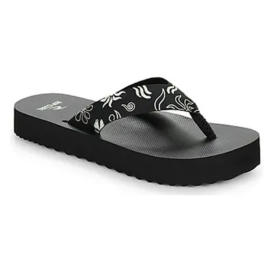 Rip Curl HOLIDAY PLATFORM OPEN TOE women's Flip flops / Sandals (Shoes) in Black