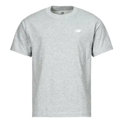 New Balance SMALL LOGO JERSEY TEE men's T shirt in Grey