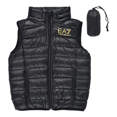 Emporio Armani EA7 CORE ID DOWN WAISTCOAT boys's Children's Jacket in Black