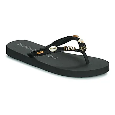 Banana Moon Lucero women's Flip flops / Sandals (Shoes) in Black