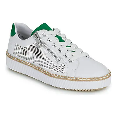 Rieker M2945-80 women's Shoes (Trainers) in White