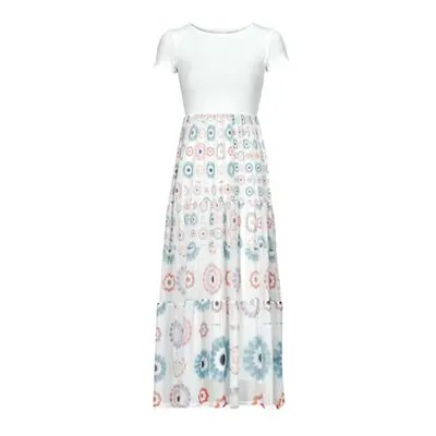 Desigual VEST_GALIANA women's Long Dress in White