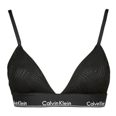 Calvin Klein Jeans LIGHTLY LINED TRIANGLE women's Triangle bras and Bralettes in Black