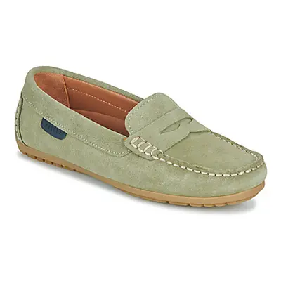 Pellet CADORNA women's Loafers / Casual Shoes in Green