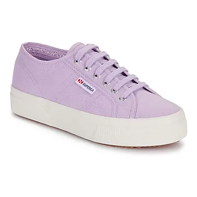 Superga 2740 COTON women's Shoes (Trainers) in Purple