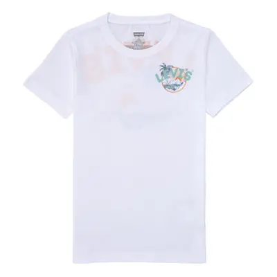 Levis SCENIC SUMMER TEE boys's Children's T shirt in White