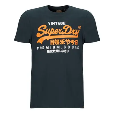 Superdry VL DUO TEE men's T shirt in Marine