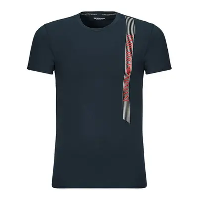 Emporio Armani UNDERLINED LOGO men's T shirt in Marine