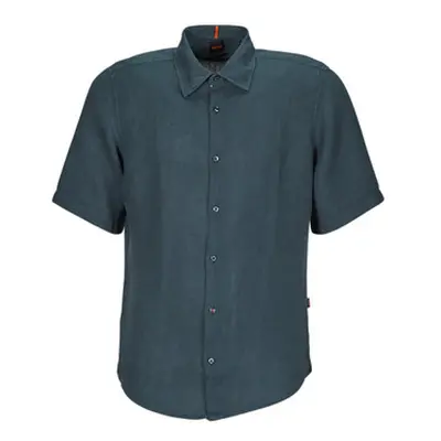 BOSS Rash_2 men's Short sleeved Shirt in Marine