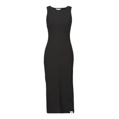 Calvin Klein Jeans SEAMING LONG RIB DRESS women's Long Dress in Black