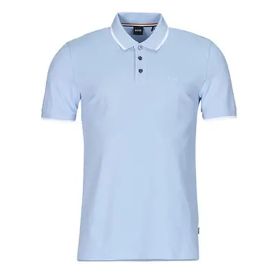 BOSS Parlay 190 men's Polo shirt in Blue